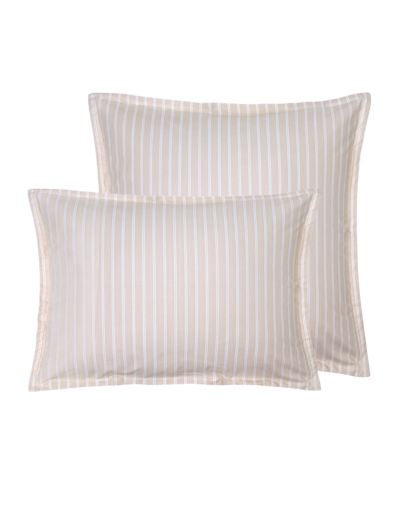 Lot de 2 taies d'oreillers en percale...