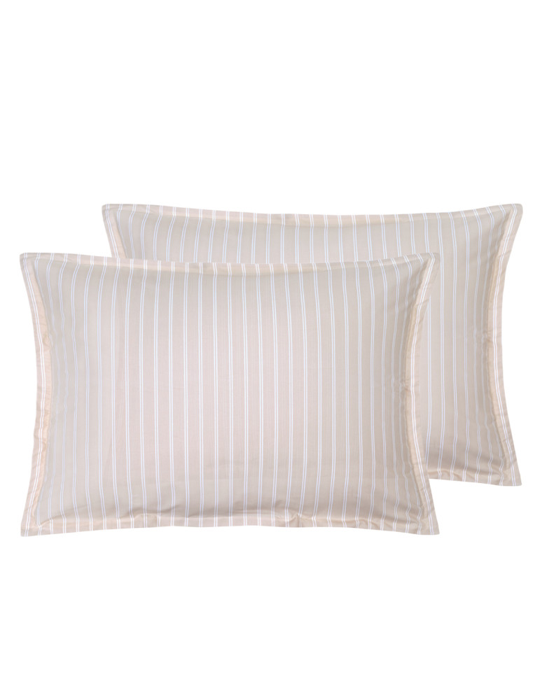 Lot de 2 taies d'oreillers en percale...