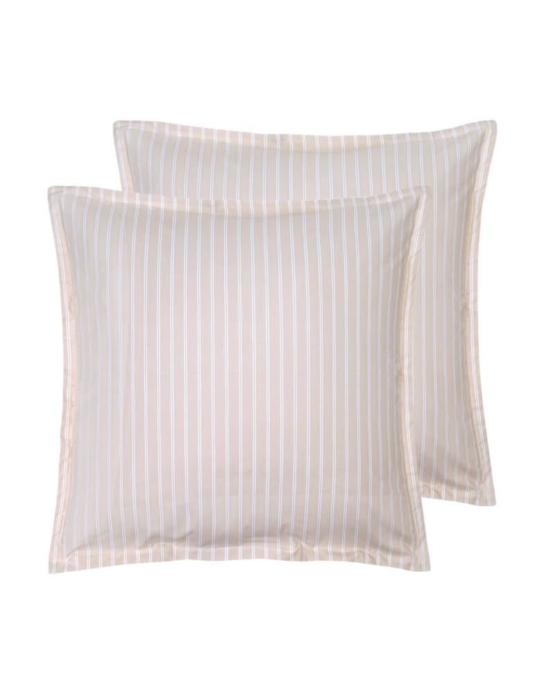 Lot de 2 taies d'oreillers en percale...