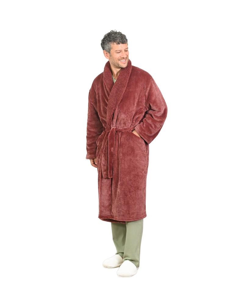 Peignoir mixte polaire chaud doublé...