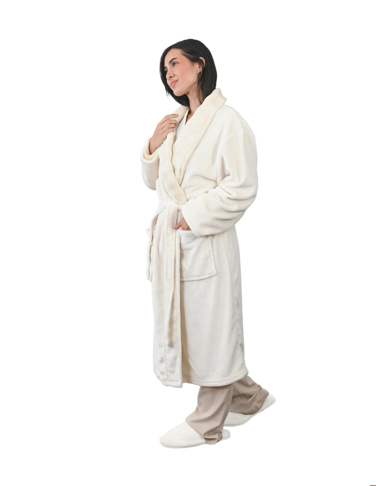 Peignoir polaire femme doux et chaud...