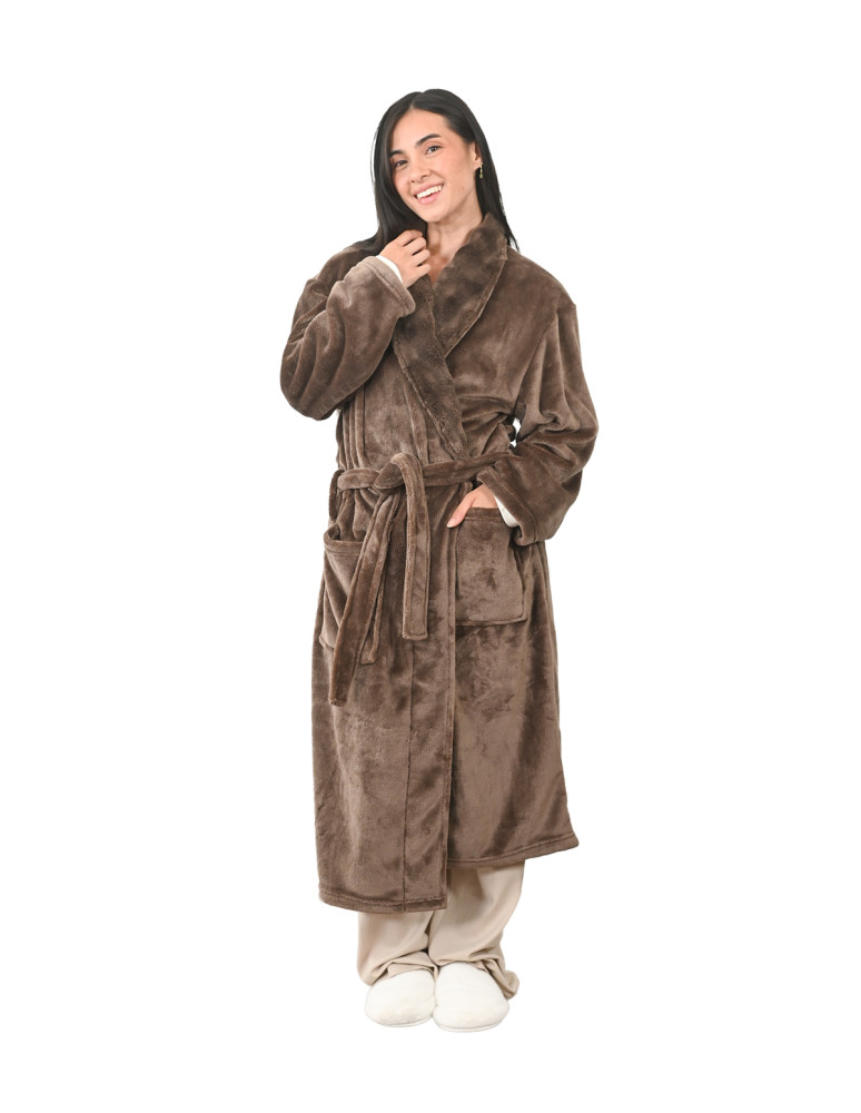 Peignoir polaire femme doux et chaud...