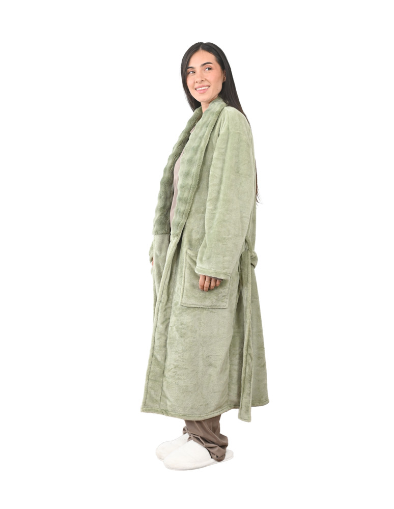 Peignoir polaire femme doux et chaud...