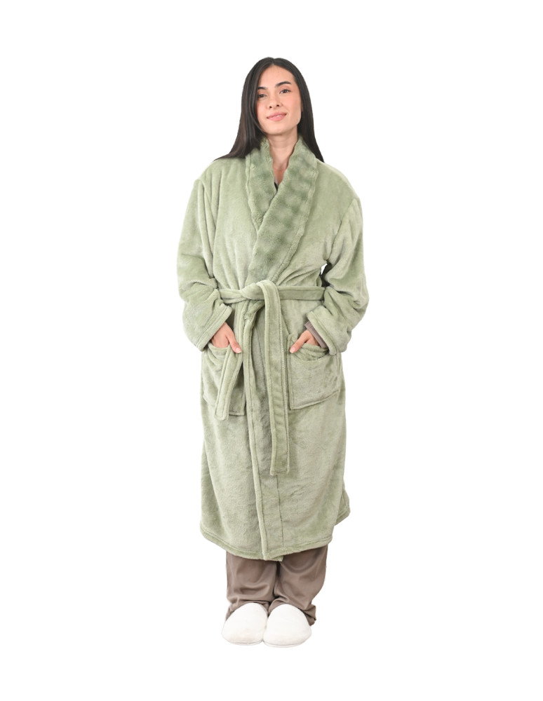 Peignoir polaire femme doux et chaud...