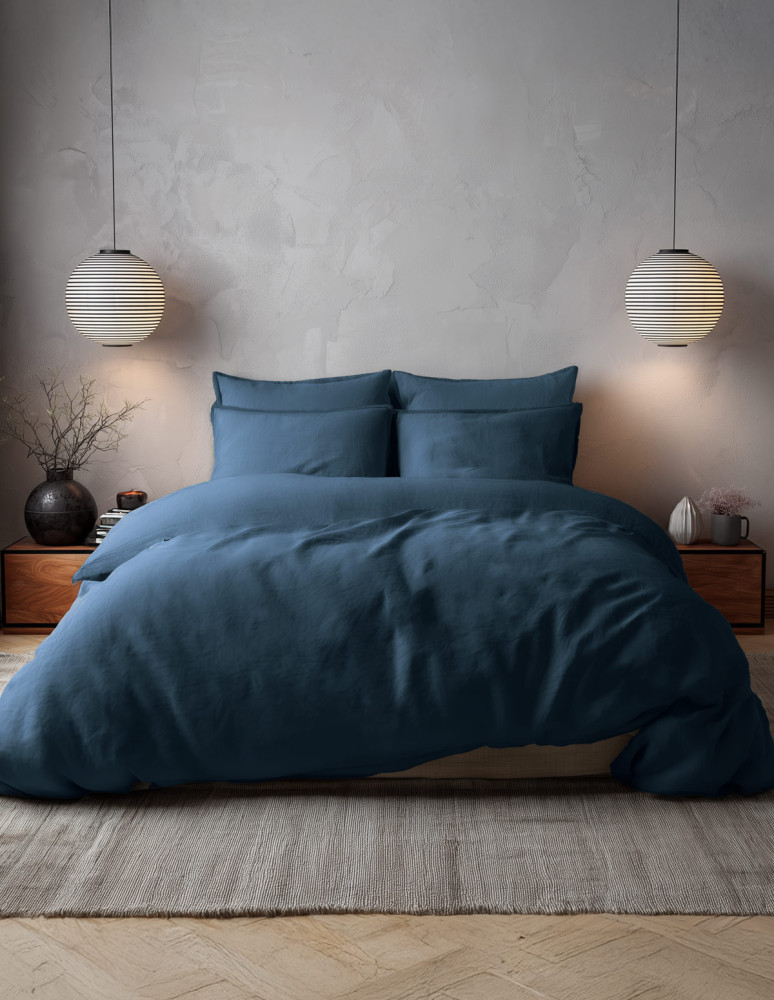 Parure housse de couette percale...