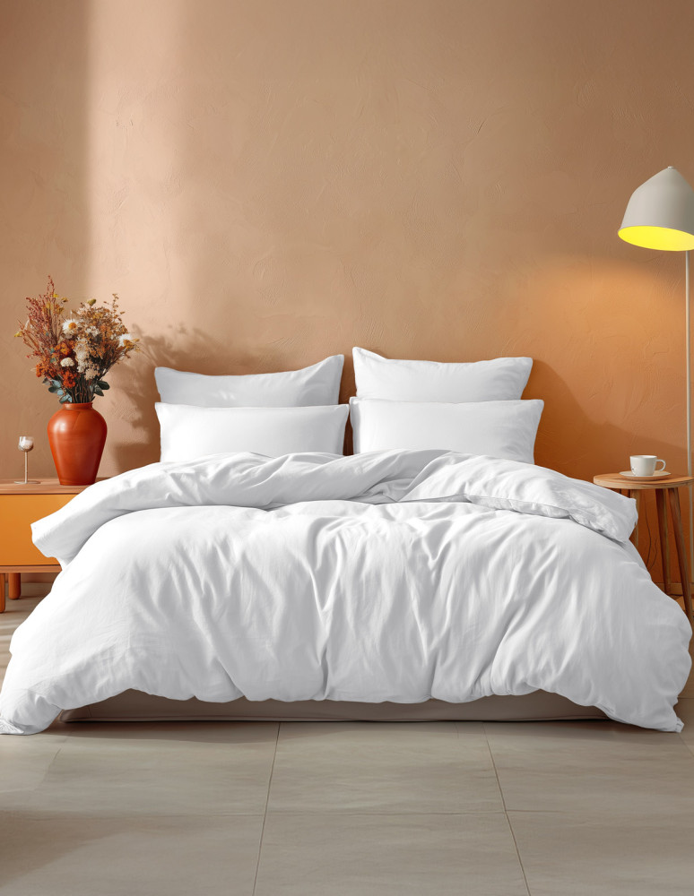 Lot de 2 taies d'oreiller en coton...