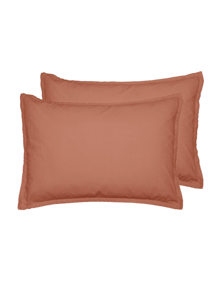 Lot de 2 taies d'oreiller en coton...