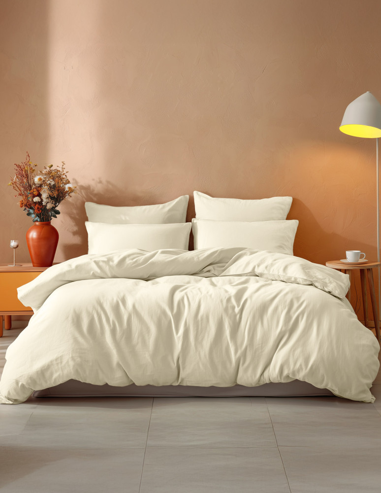 Parure housse de couette avec 2 taies...