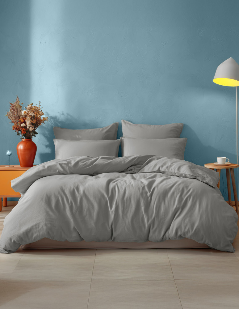 Parure housse de couette avec 2 taies...