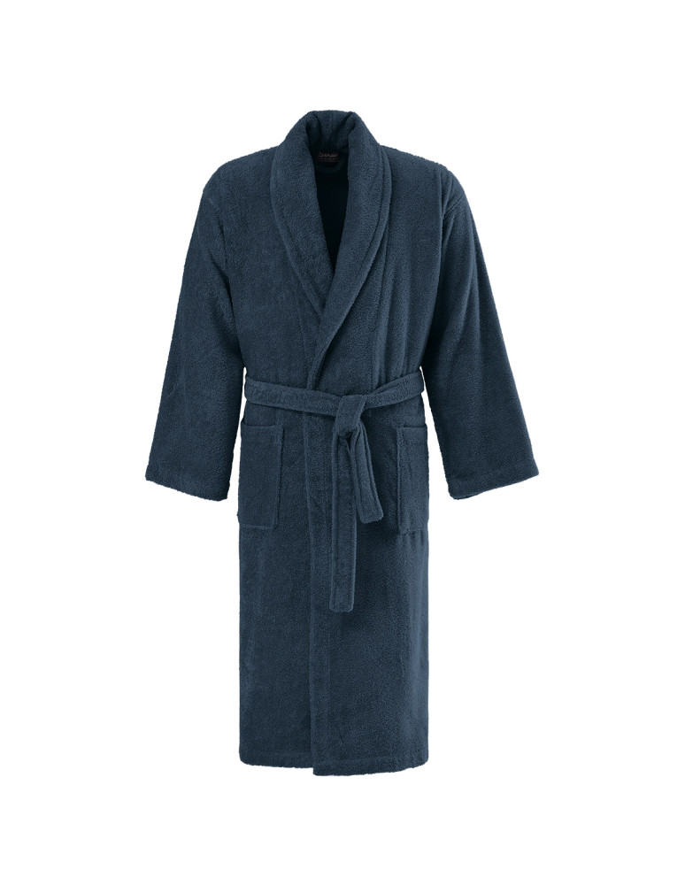 Peignoir col châle en coton...