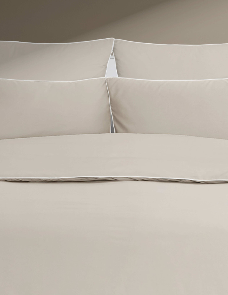 Lot de 2 taies d'oreiller en percale...