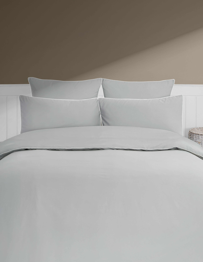 Parure housse de couette percale de...