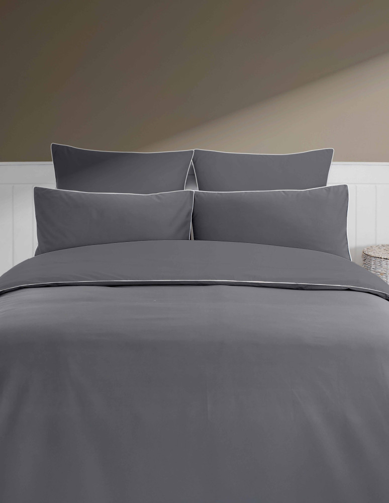 Parure housse de couette percale de...