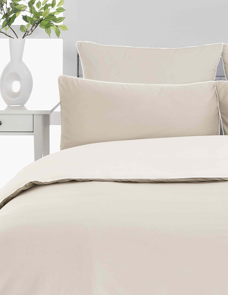 Parure housse de couette percale de...