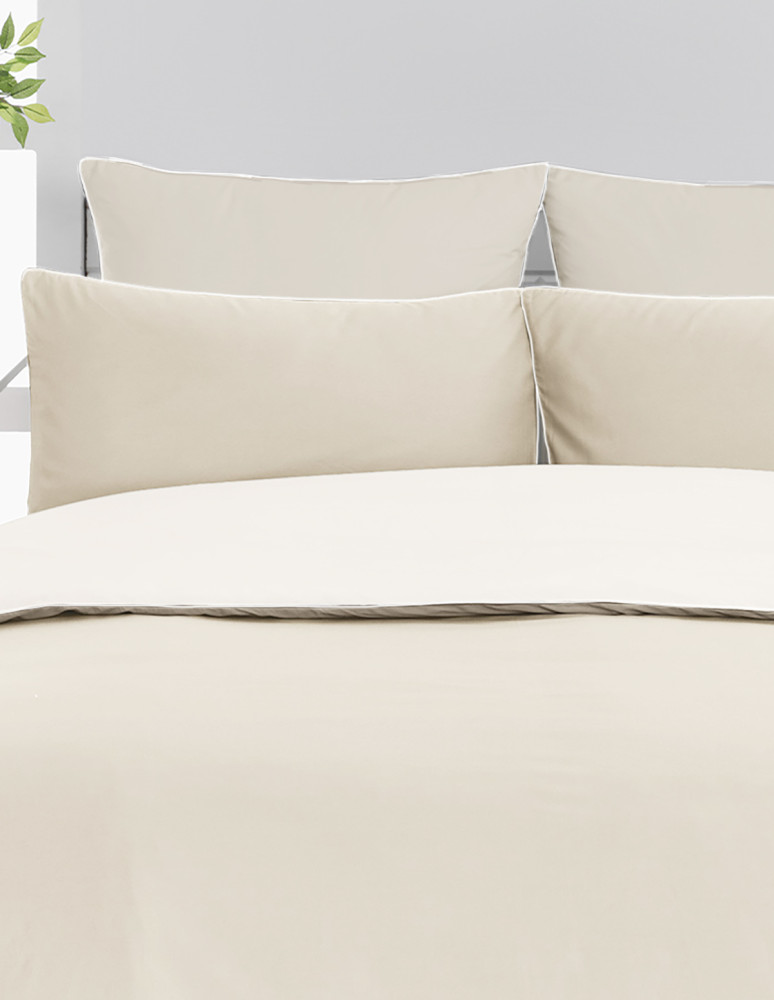 Parure housse de couette percale de...