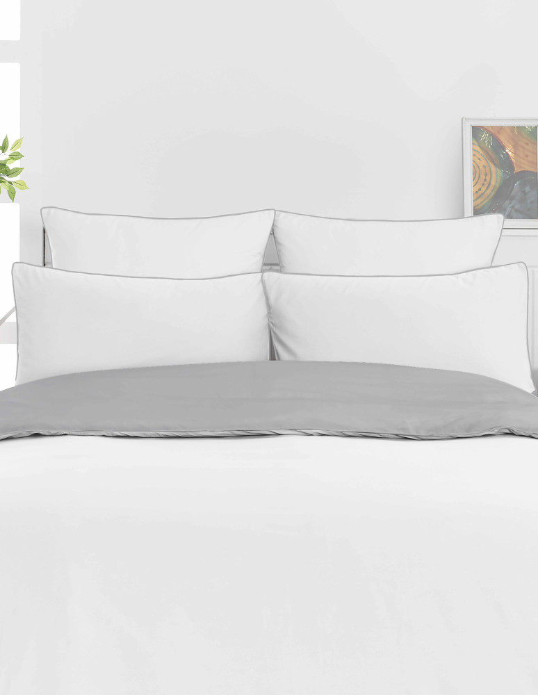 Parure housse de couette percale de...