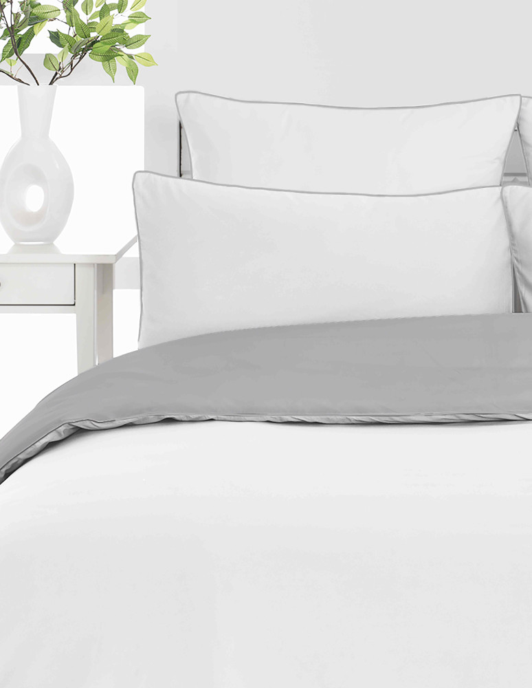 Parure housse de couette percale de...