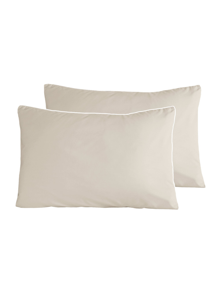 Parure housse de couette percale de...
