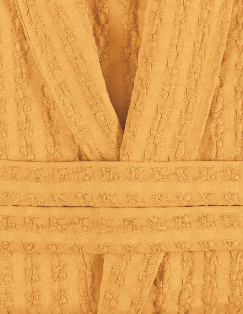 Peignoir mixte en coton WAFFLE KNOTE