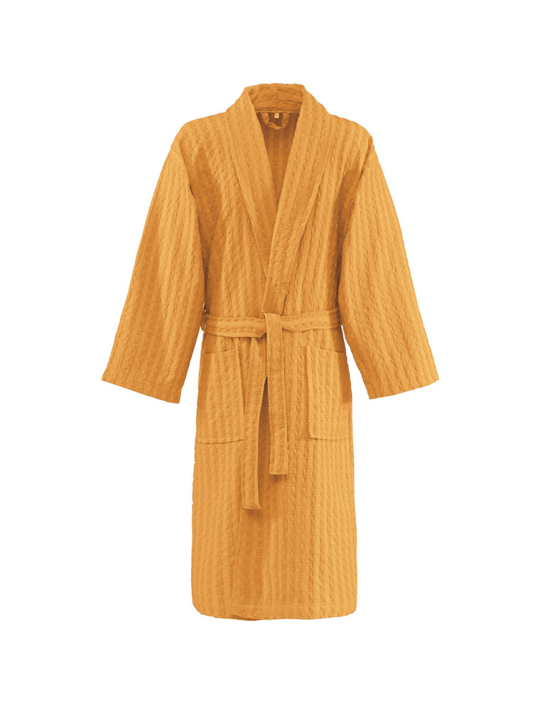 Peignoir mixte en coton WAFFLE KNOTE