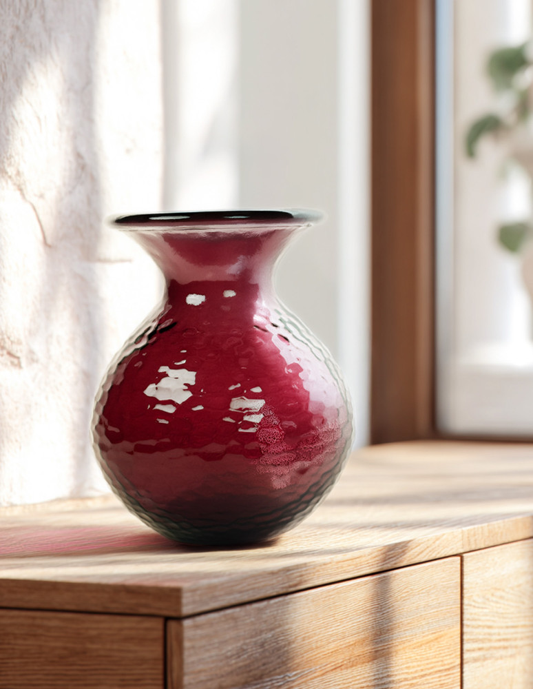 Vase en verre recyclé h 25 cm GYPSO