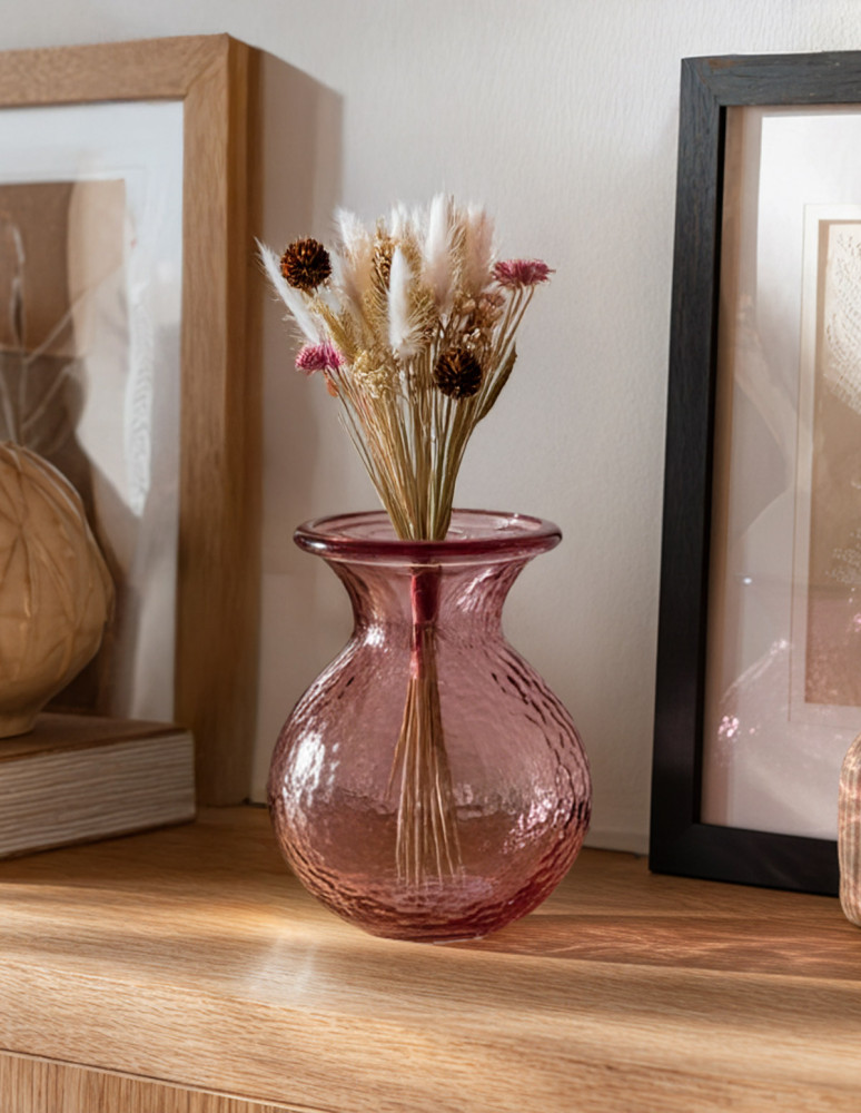 Vase en verre recyclé h 19 cm GYPSO