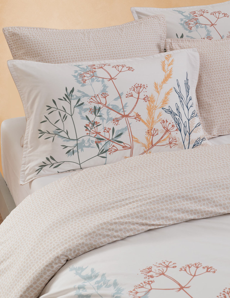 Parure housse de couette percale de...