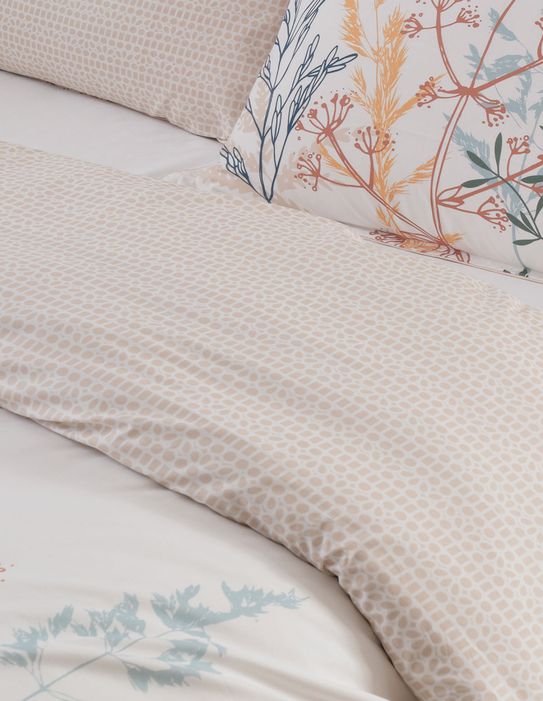Parure housse de couette percale de...