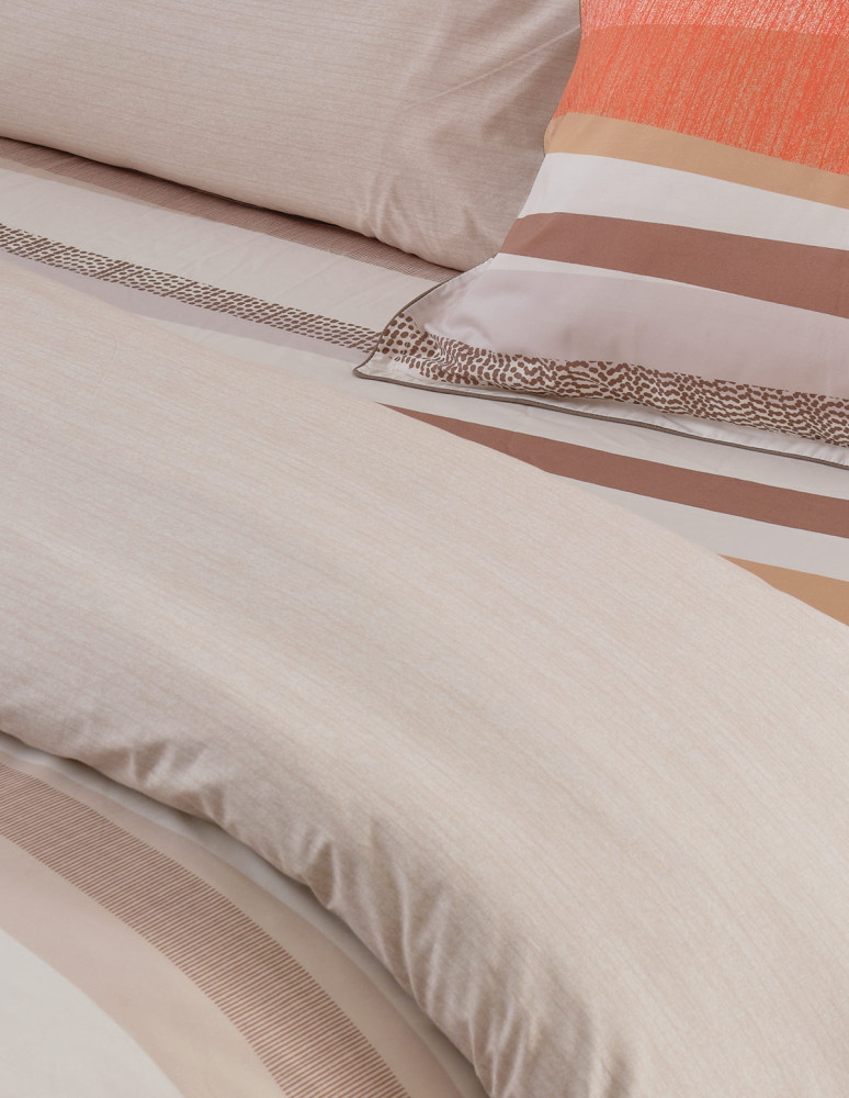 Parure housse de couette percale de...