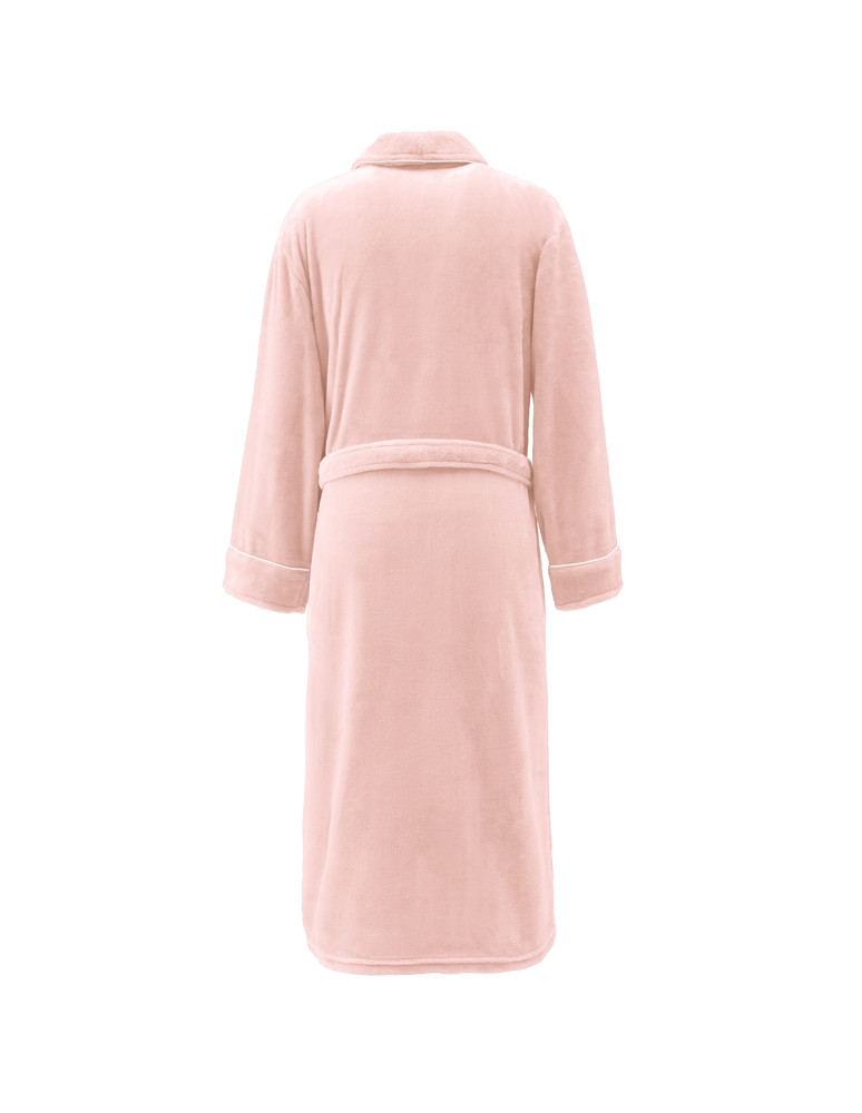 Peignoir polaire mixte avec passepoil...
