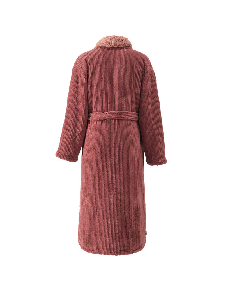Peignoir polaire mixte côtelé ultra...