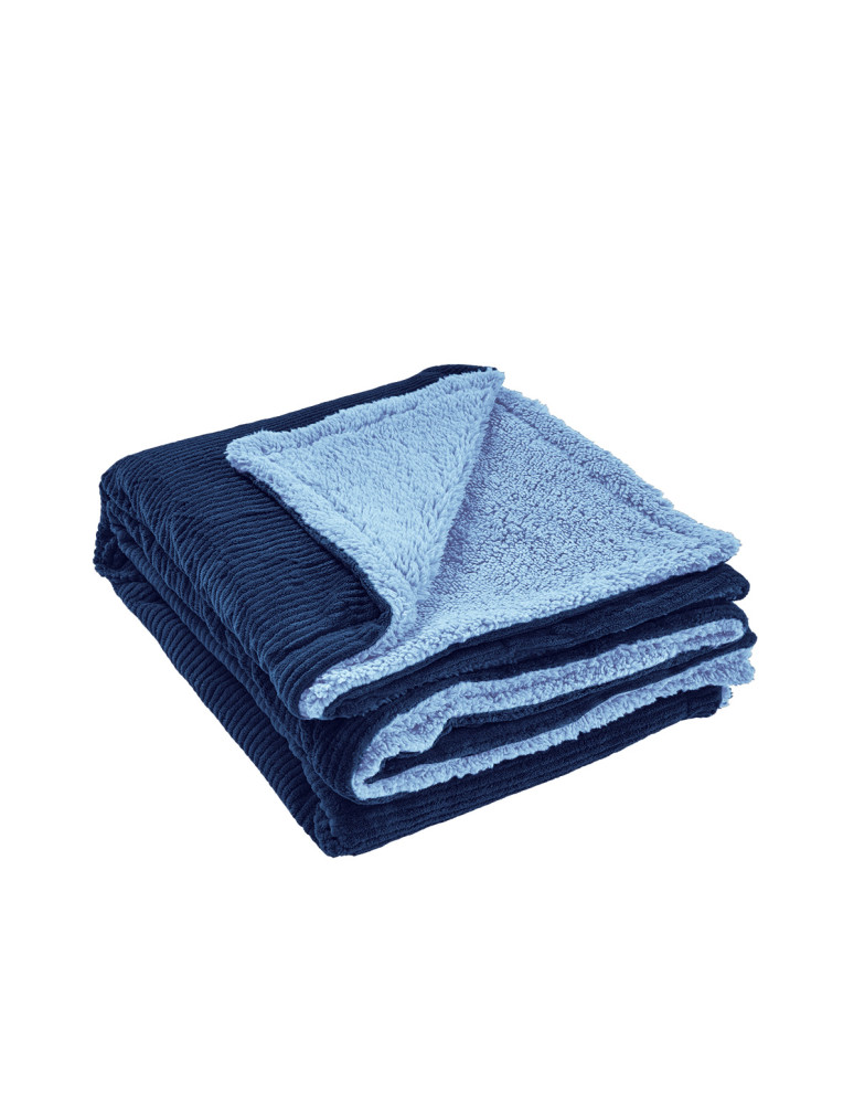 Plaid polaire côtelé ultra chaud...