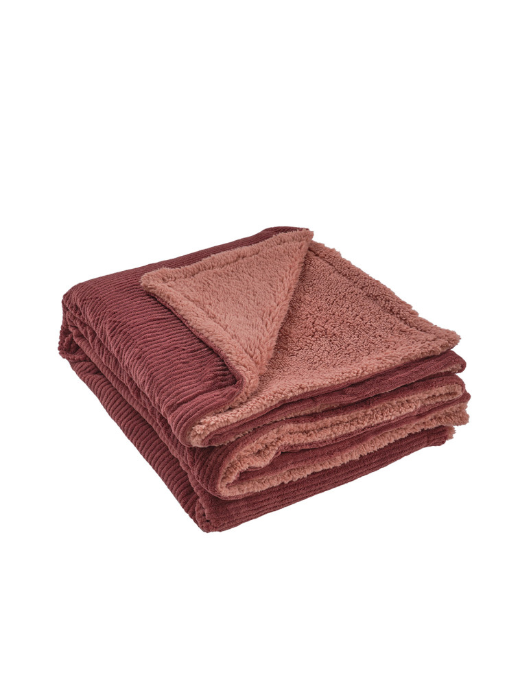 Plaid polaire côtelé ultra chaud...