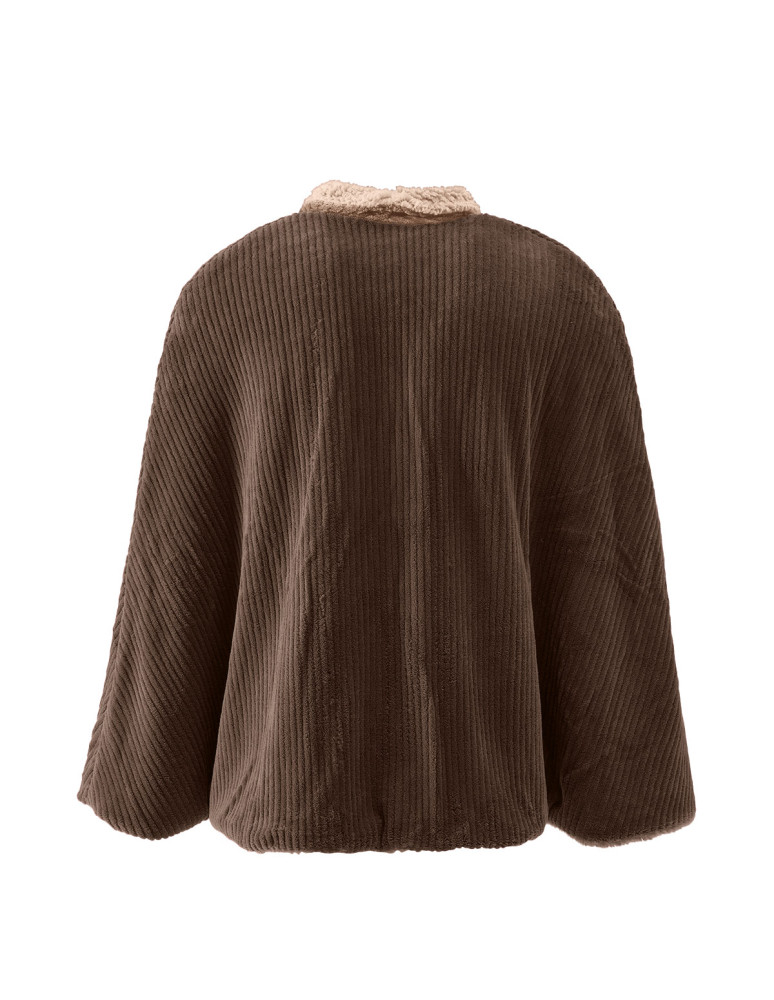 Pèlerine polaire côtelée ultra chaude...