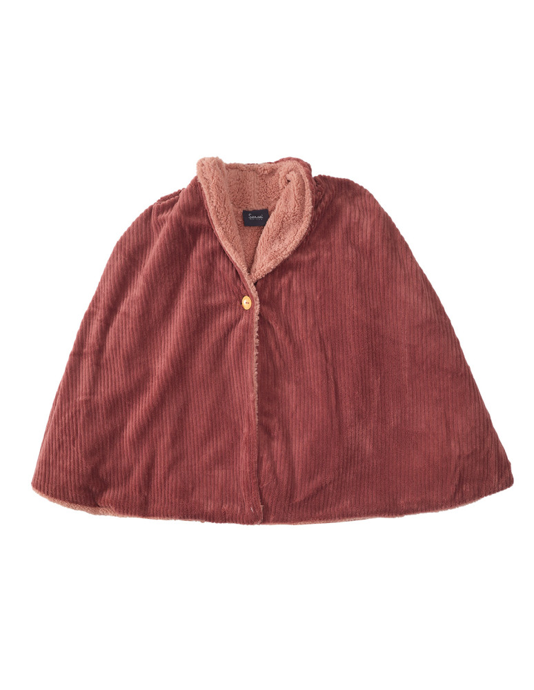 Pèlerine polaire côtelée ultra chaude...