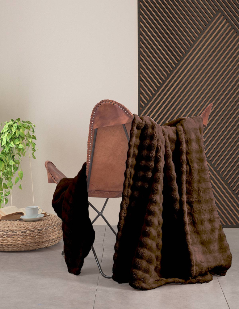 Plaid polaire doux et chaux SILBURY HILL