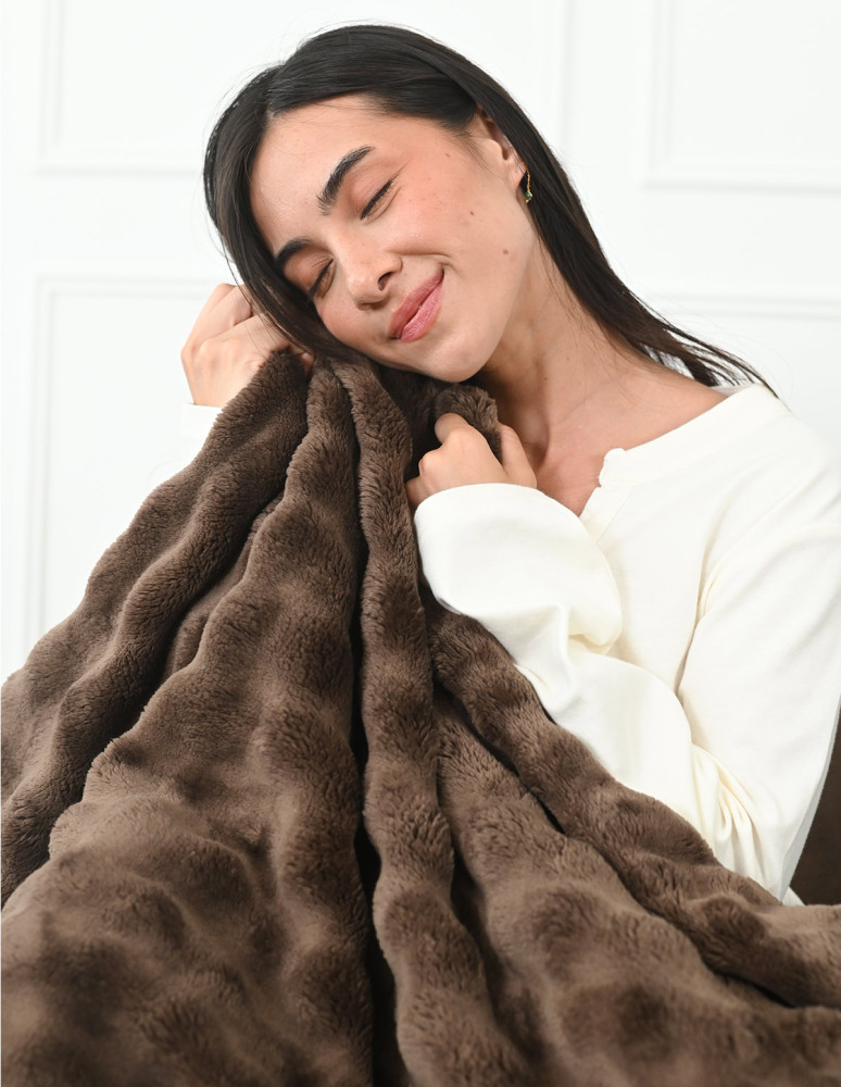 Plaid polaire doux et chaux SILBURY HILL