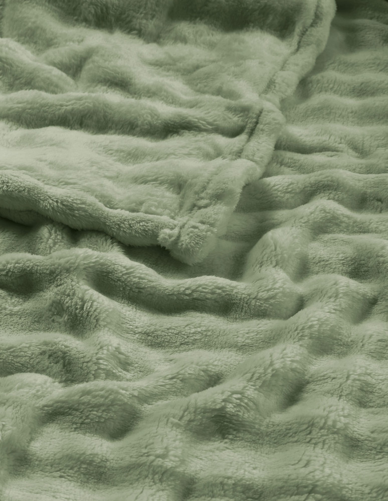 Plaid polaire doux et chaux SILBURY HILL