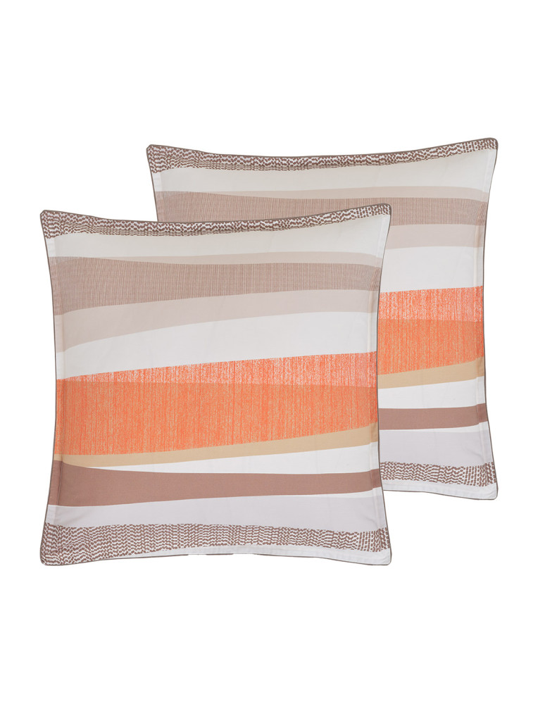 Lot de 2 taies d'oreillers en percale...