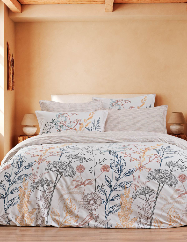 Drap housse en percale de coton...