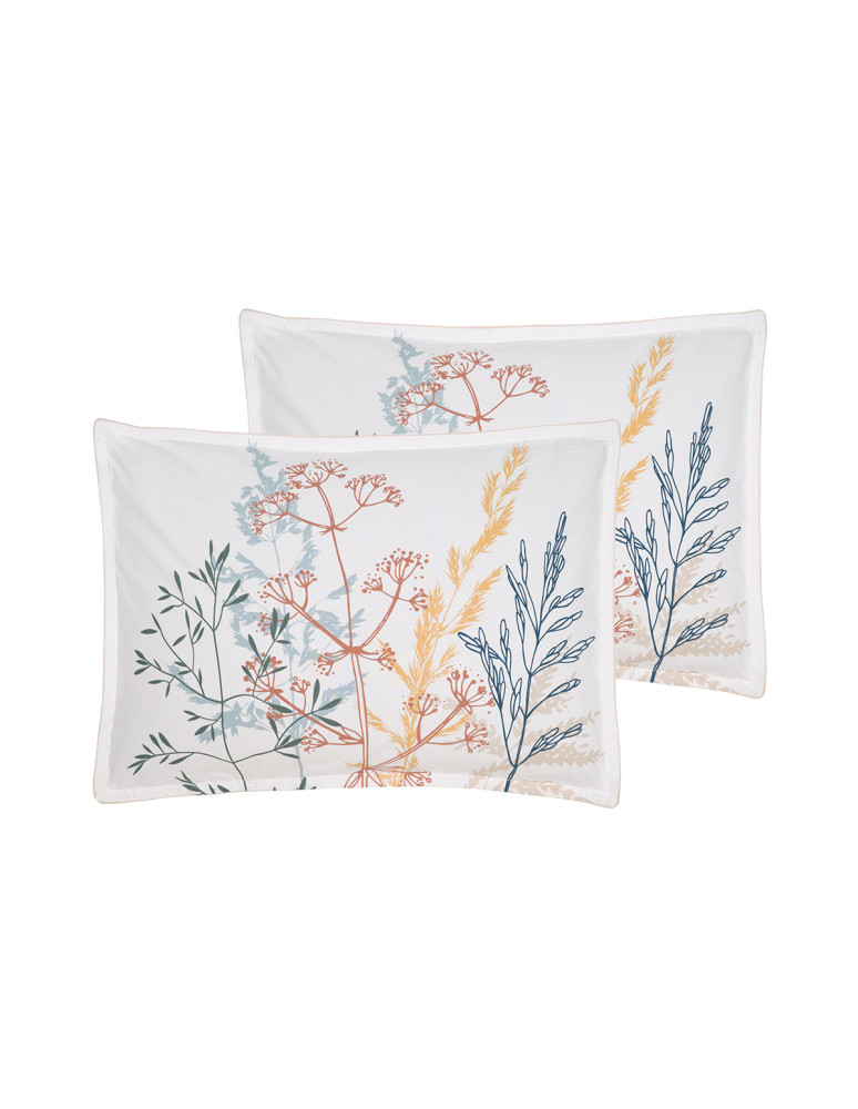 Lot de 2 taies d'oreillers en percale...