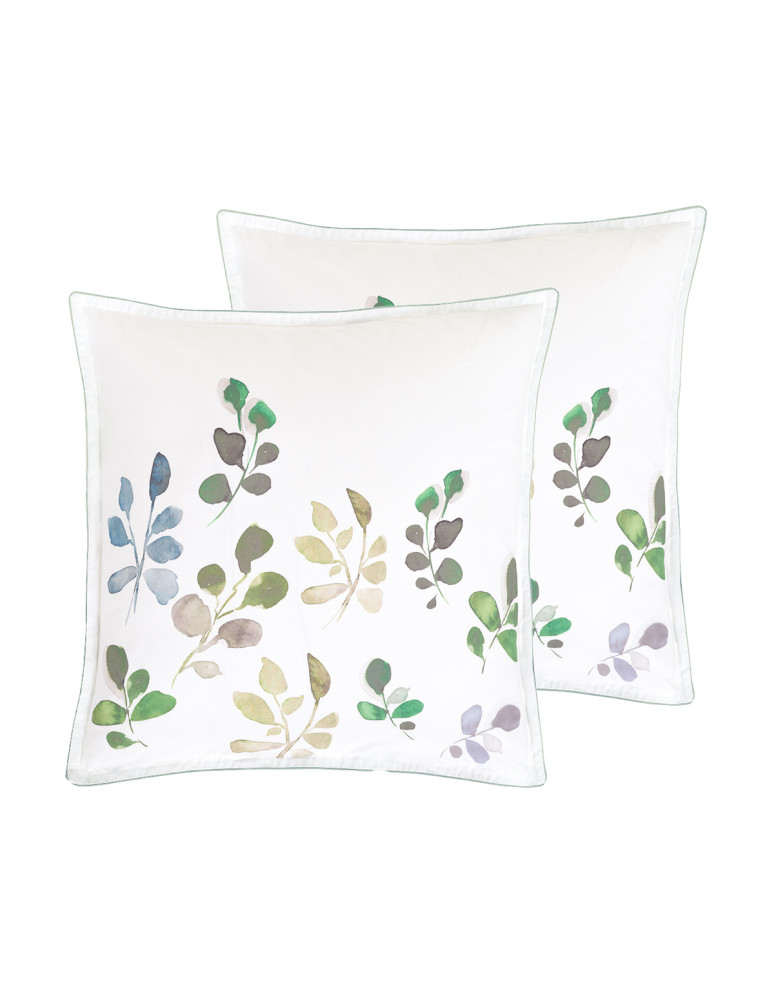 Lot de 2 taies d'oreillers en percale...