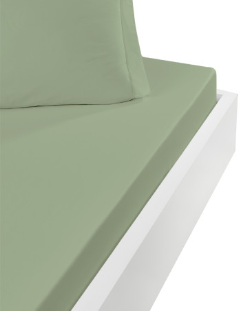 Drap housse en percale de coton bonnet 30 cm SOFT PERCALE