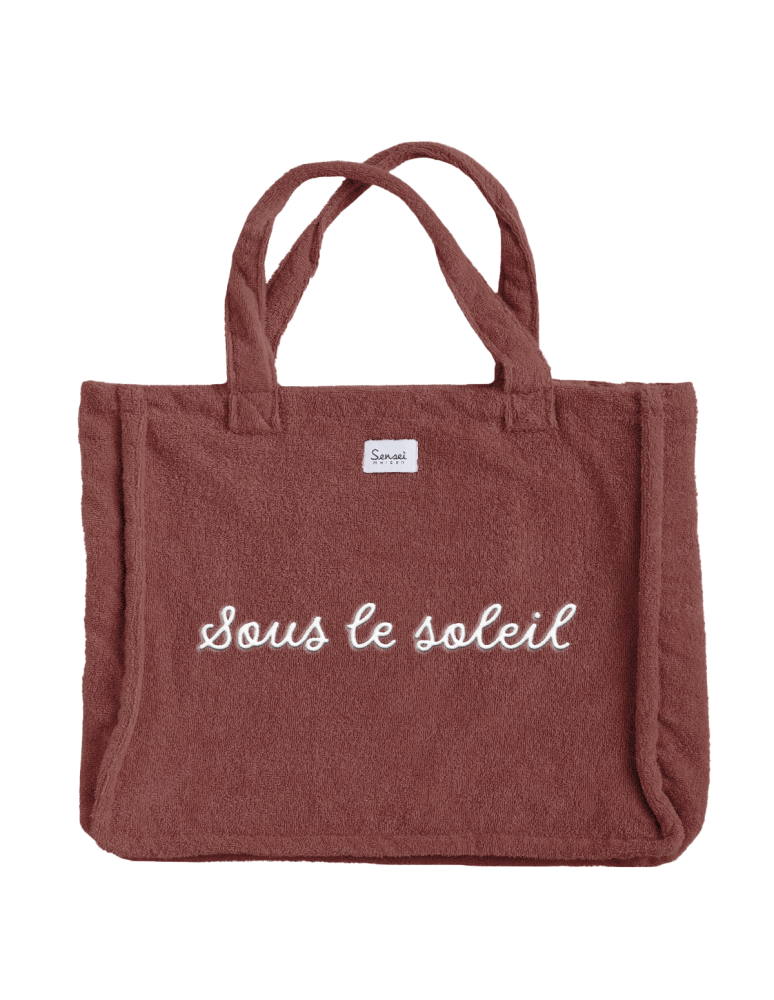 Sac de plage brodé BAHAMAS "SOUS LE...