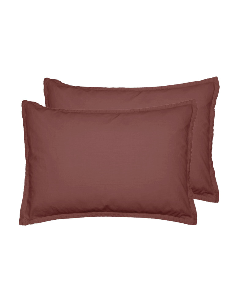 Lot de 2 taies d'oreiller jersey de...