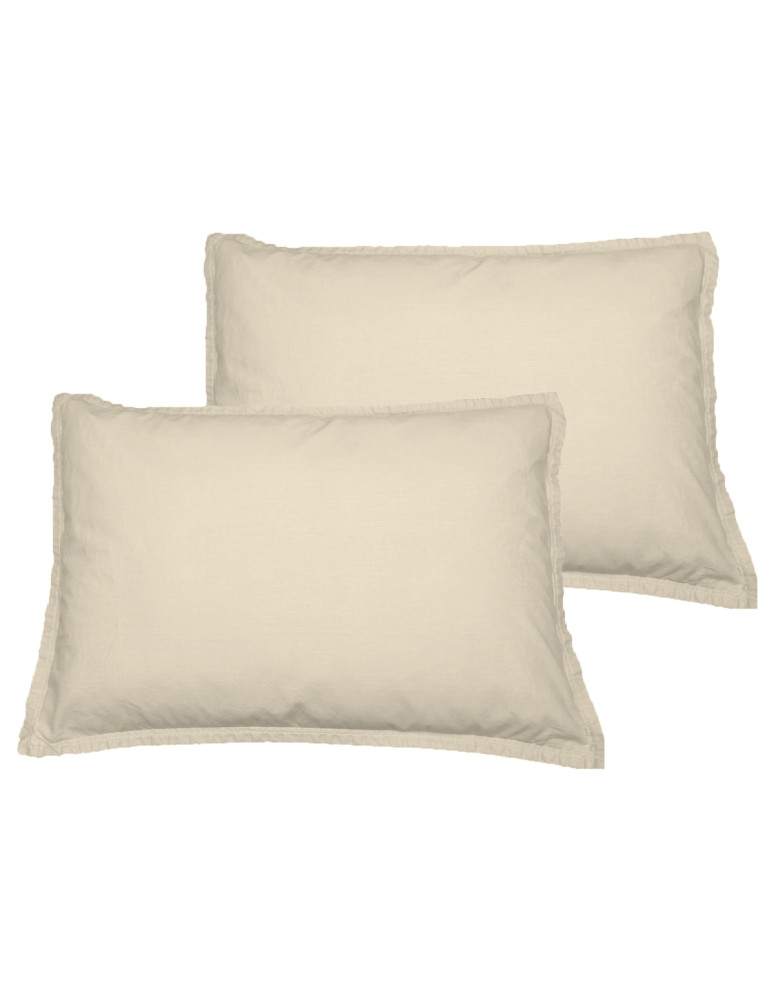 Lot de 2 taies d'oreiller jersey de...