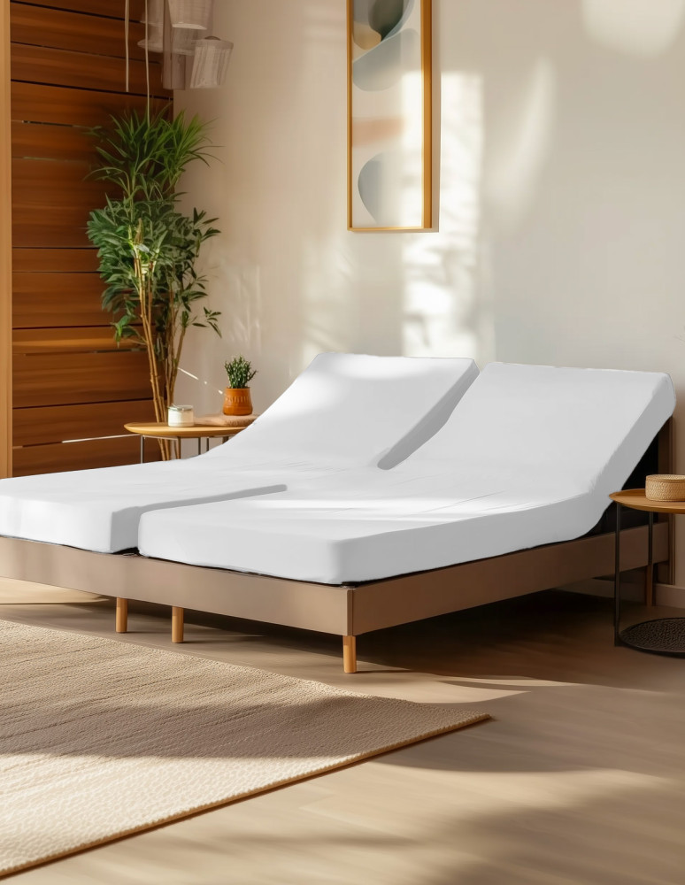 Drap housse en jersey de coton pour...