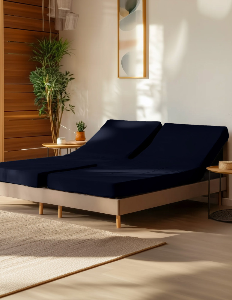 Drap housse en jersey de coton pour...