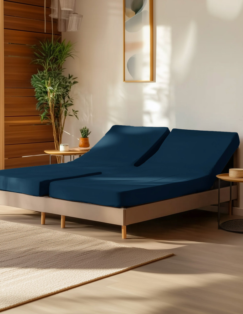 Drap housse en jersey de coton pour...