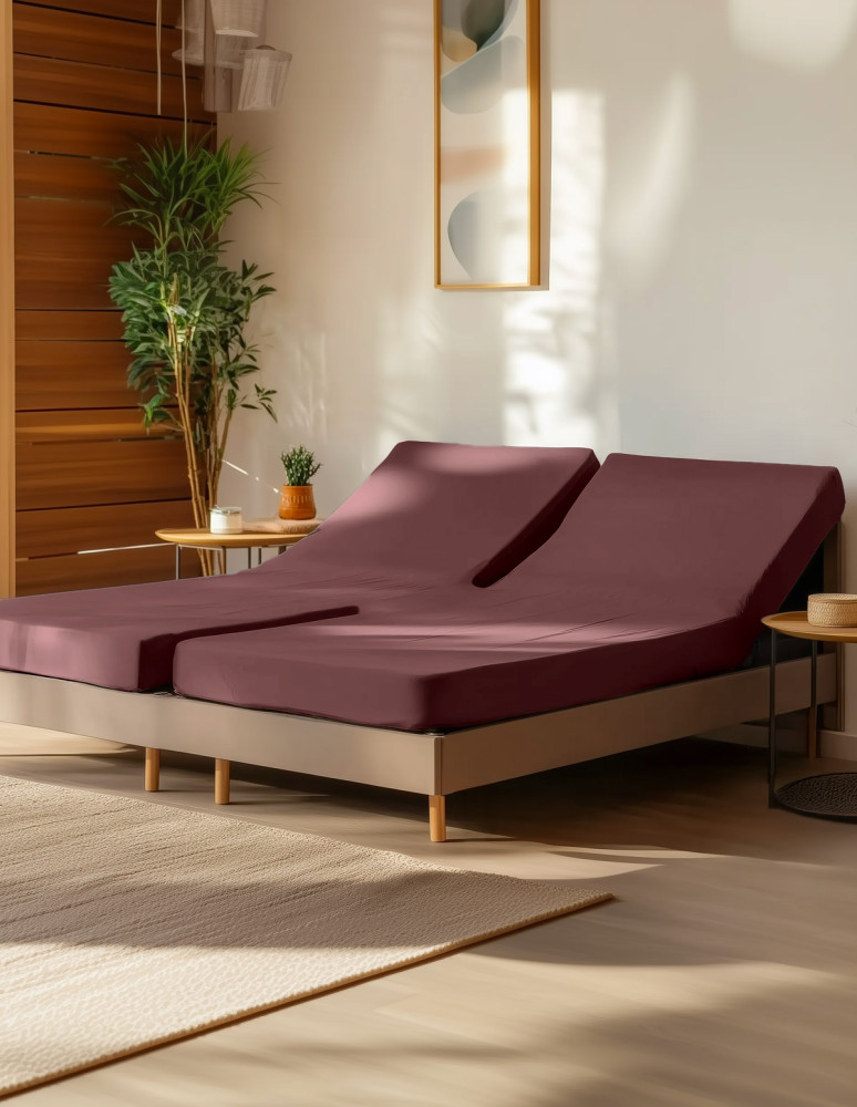 Drap housse en jersey de coton pour...